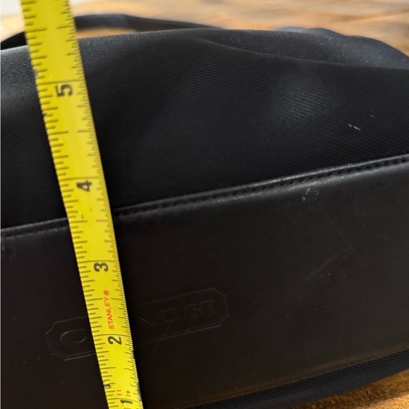 Coach Mercer Nylon & Leather Shoulder bag Blackl. Authentic - Picture 12 of 16